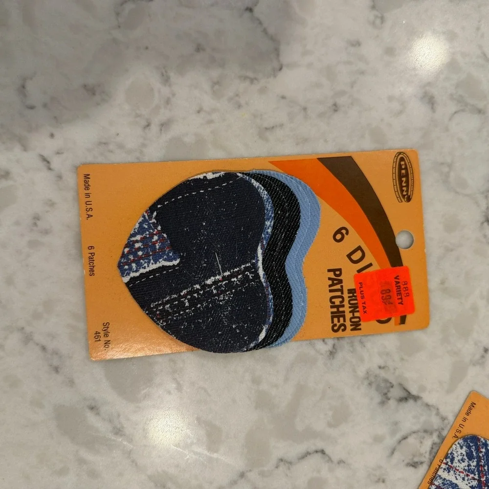 vintage Denim Iron On Patches Variety‎ Pack Style 461 Made in USA